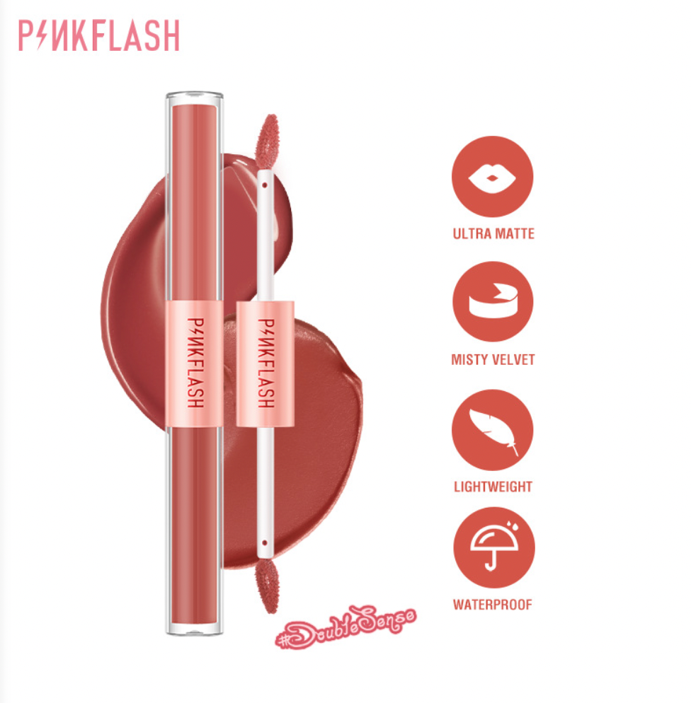 PINKFLASH - 2 in 1 Misty Velvet Lip Tint - 14 Colors