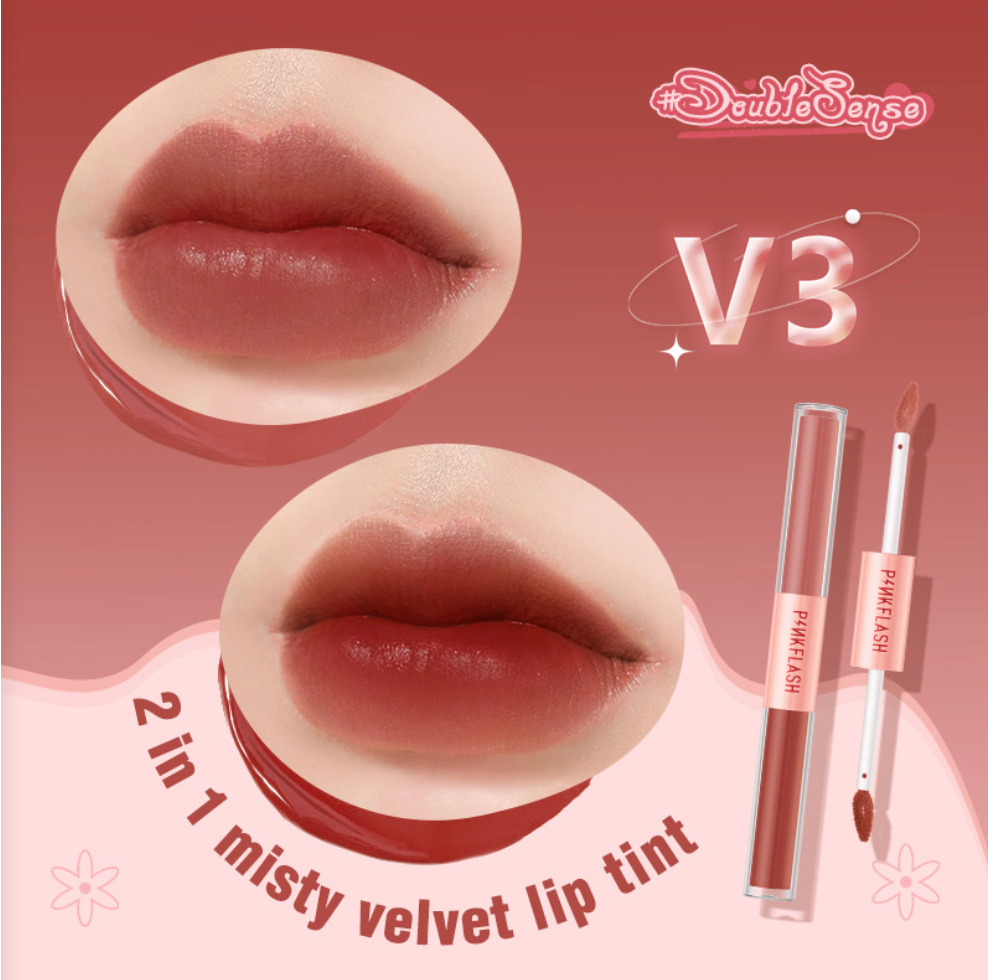 PINKFLASH - 2 in 1 Misty Velvet Lip Tint - 14 Colors