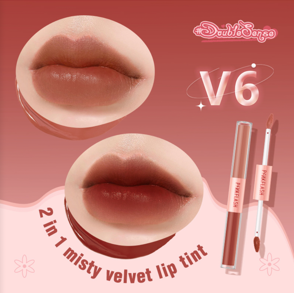 PINKFLASH - 2 in 1 Misty Velvet Lip Tint - 14 Colors