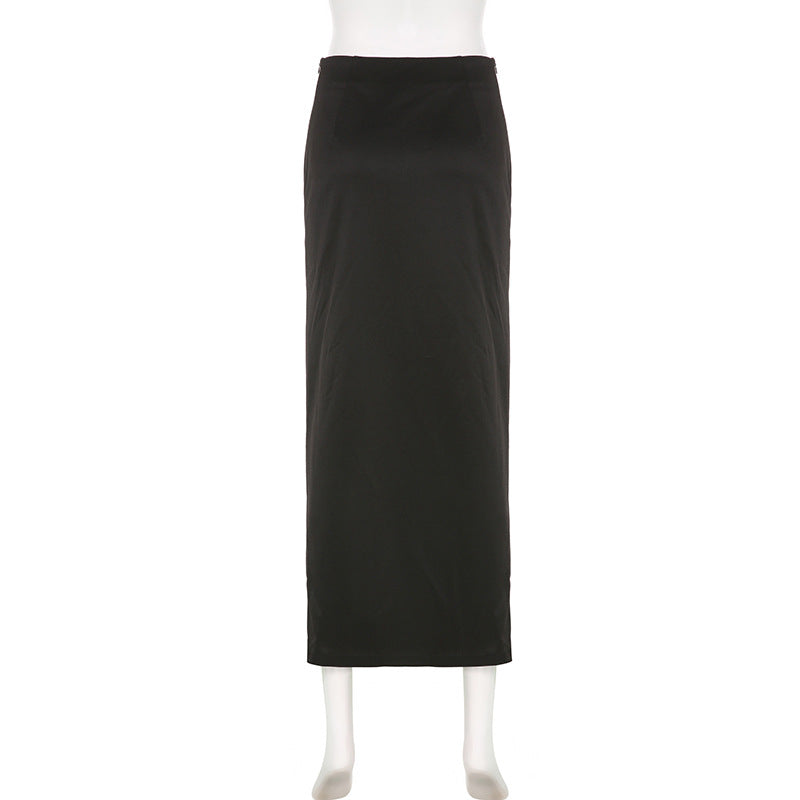 Zip Midi Skirt