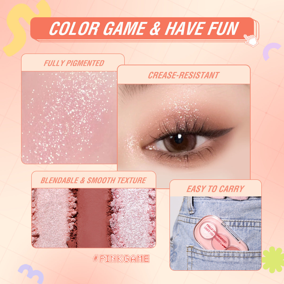 PINKFLASH - Pinkgame Eyeshadow - 11 Colors