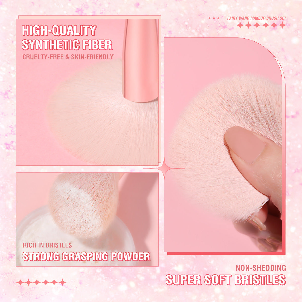 PINKFLASH - MakeUp Brush (7 Types)