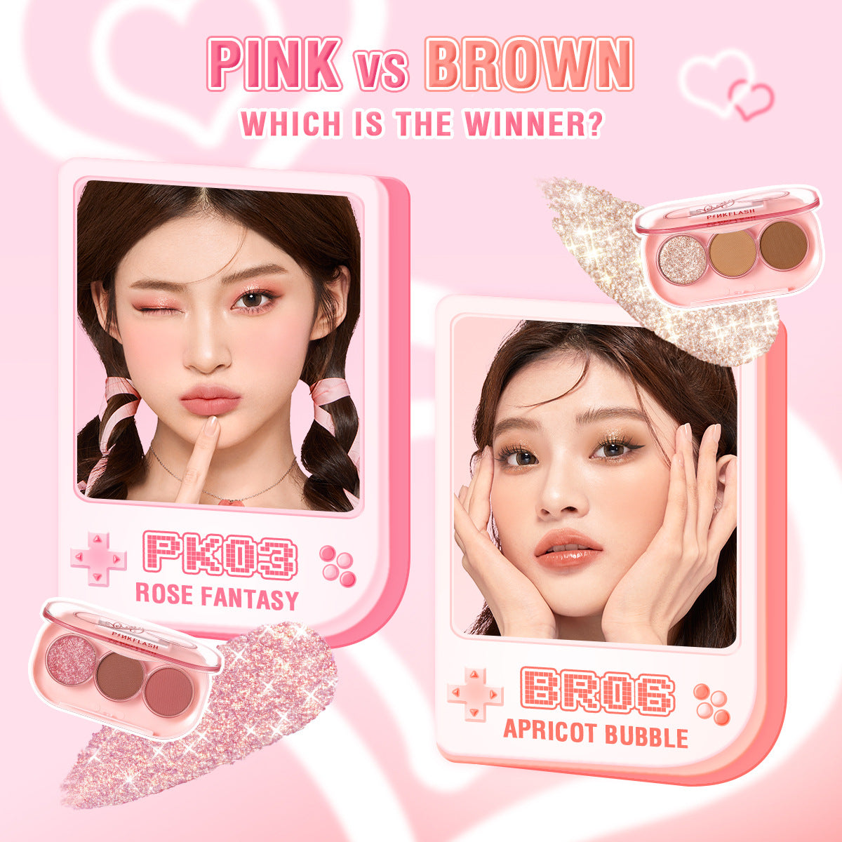 PINKFLASH - Pinkgame Eyeshadow - 11 Colors