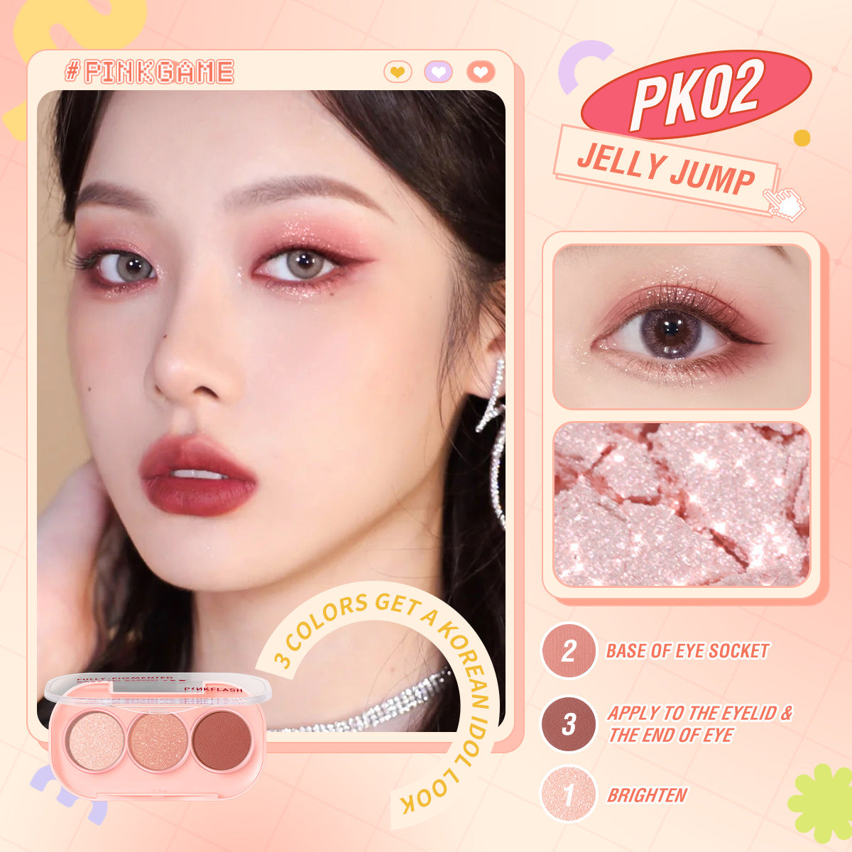 PINKFLASH - Pinkgame Eyeshadow - 11 Colors