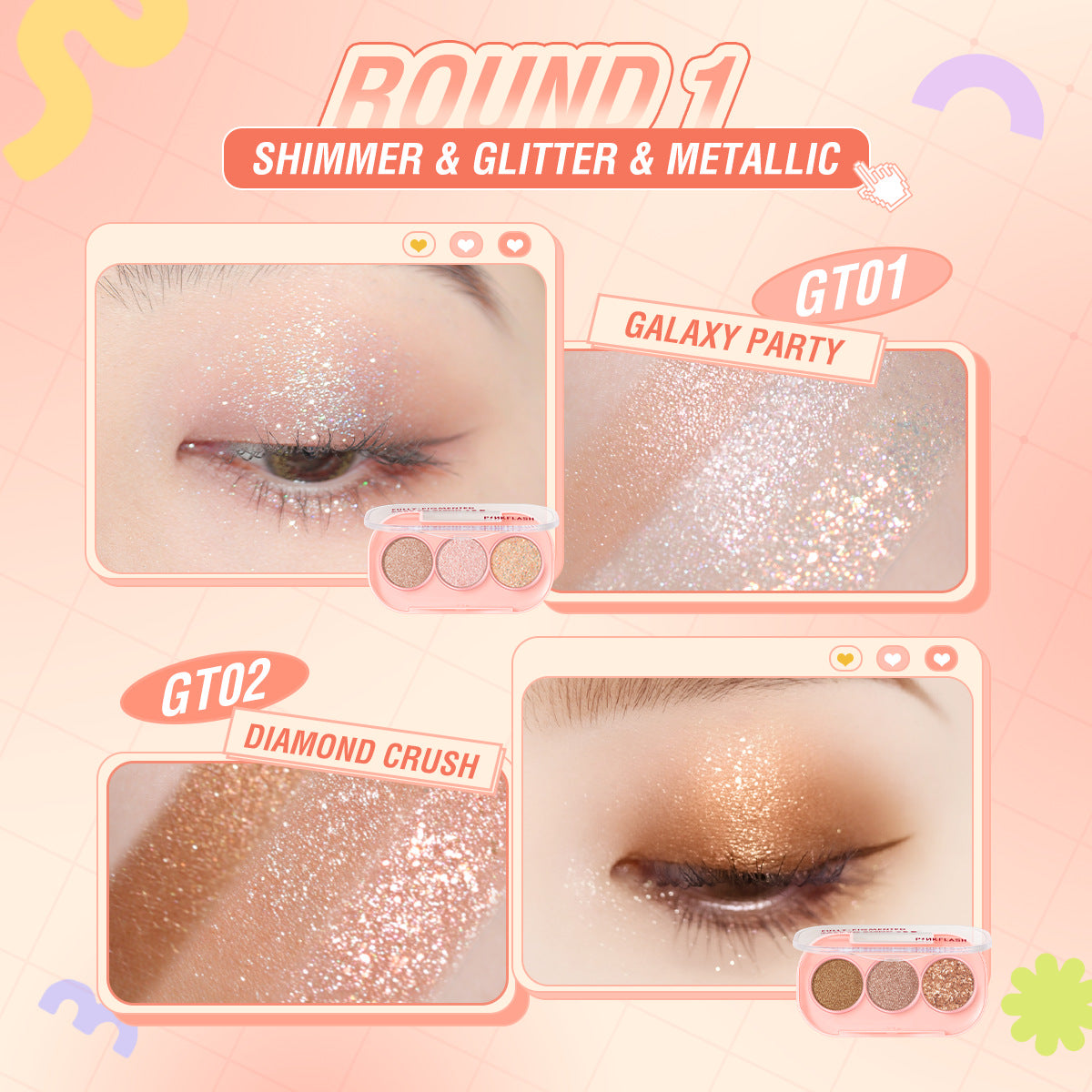 PINKFLASH - Pinkgame Eyeshadow - 11 Colors