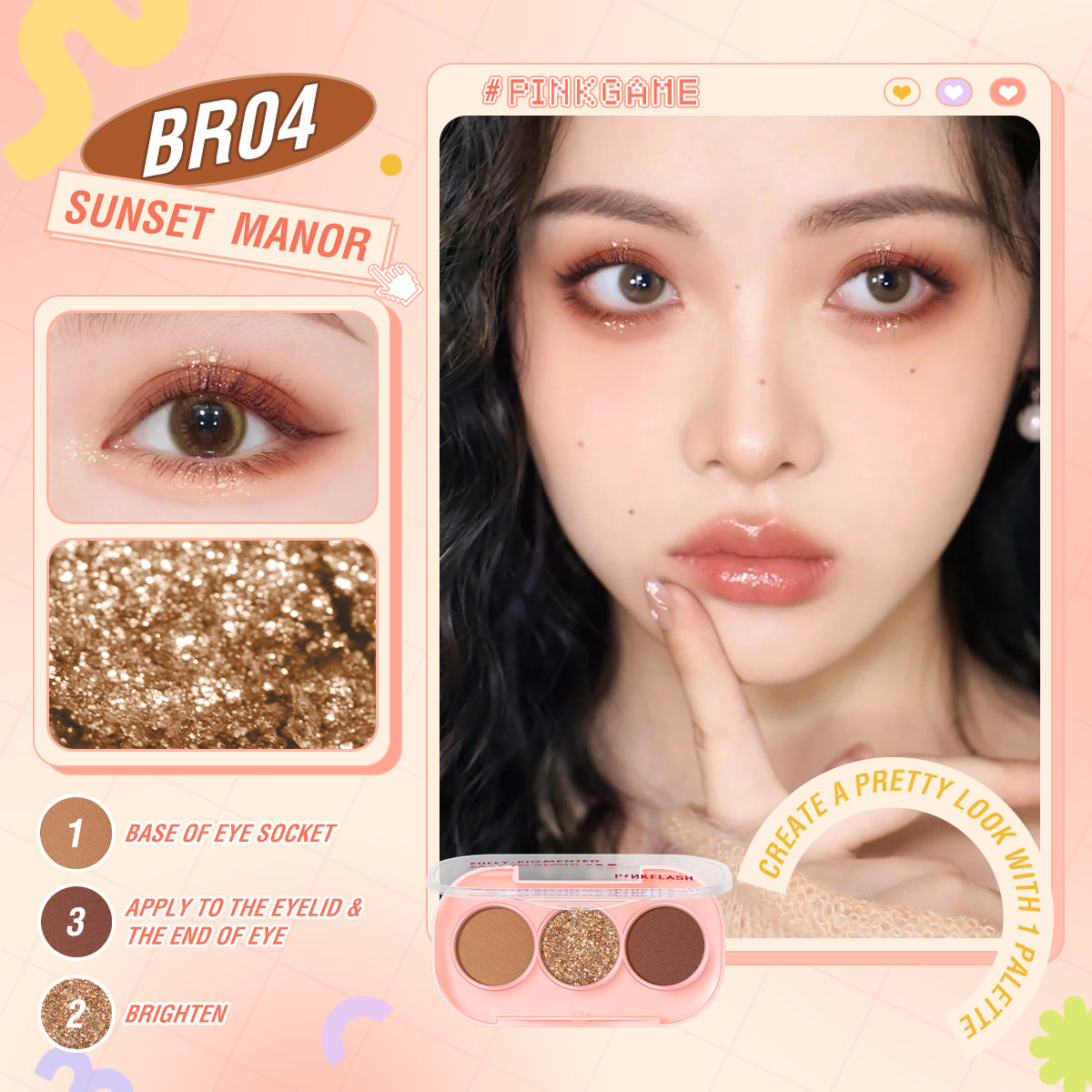 PINKFLASH - Pinkgame Eyeshadow - 11 Colors