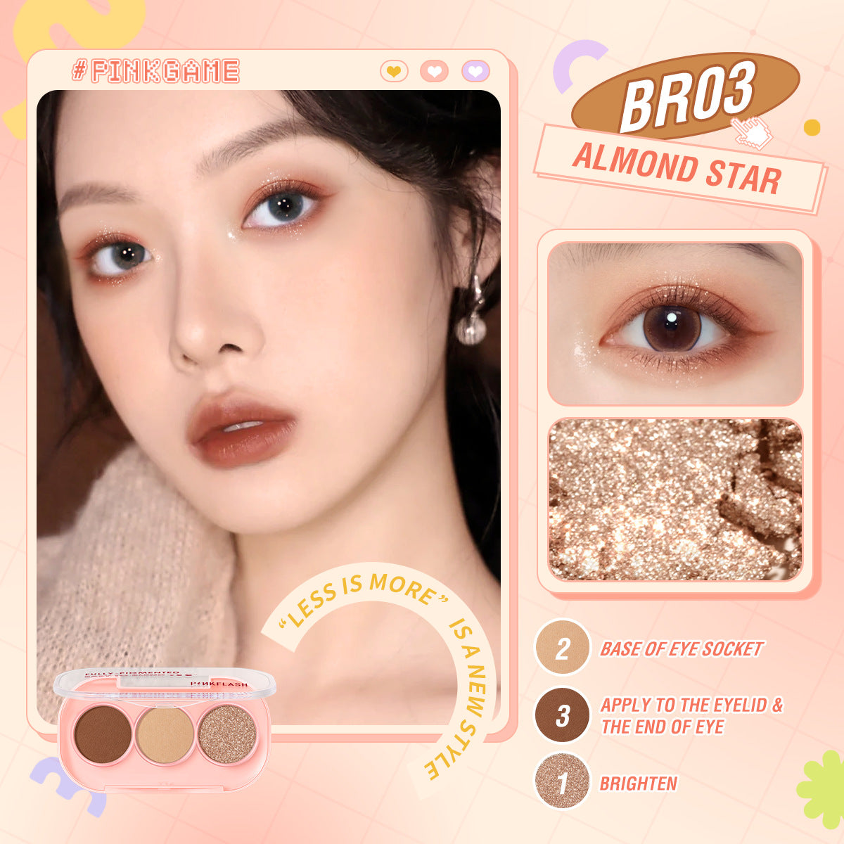 PINKFLASH - Pinkgame Eyeshadow - 11 Colors