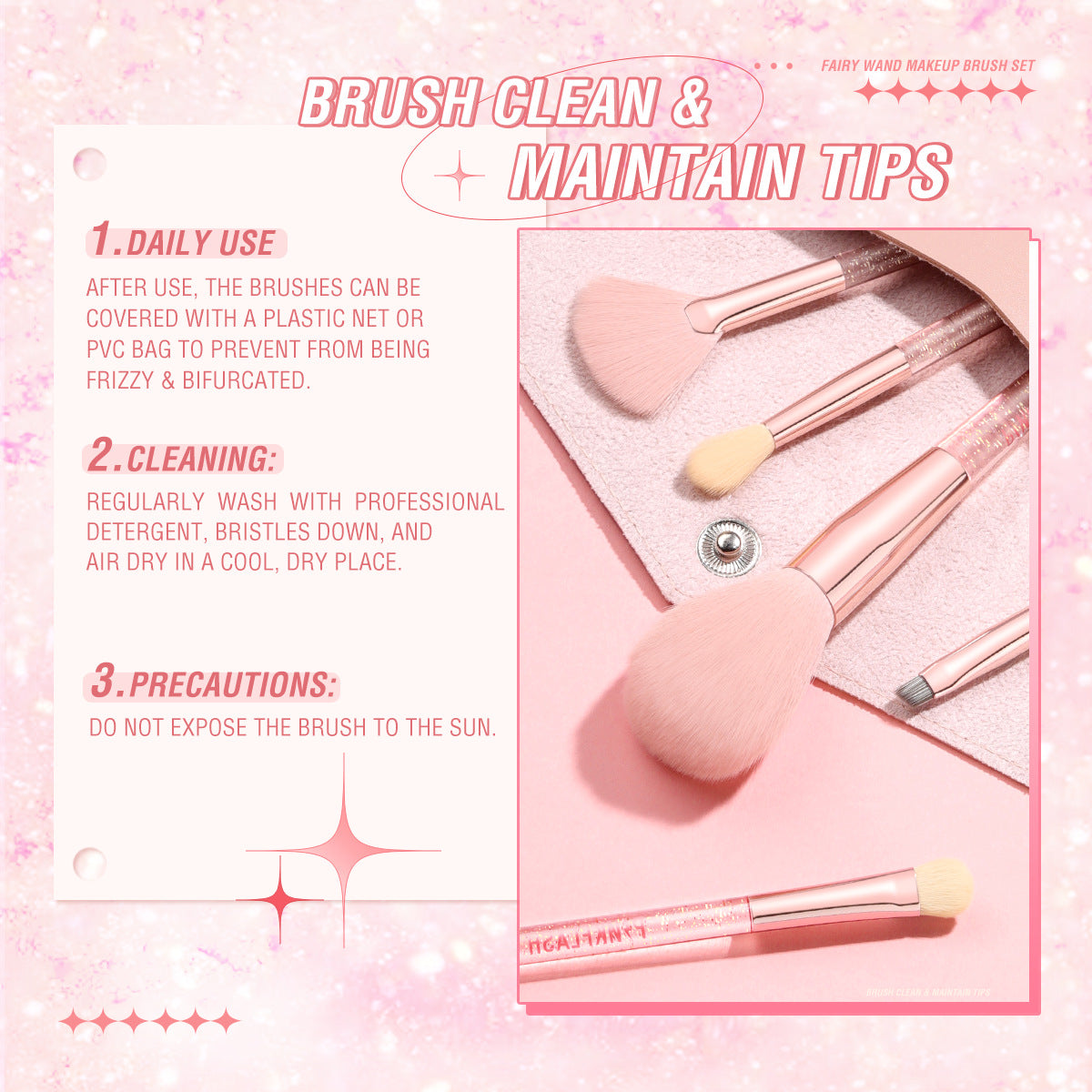 PINKFLASH - MakeUp Brush (7 Types)