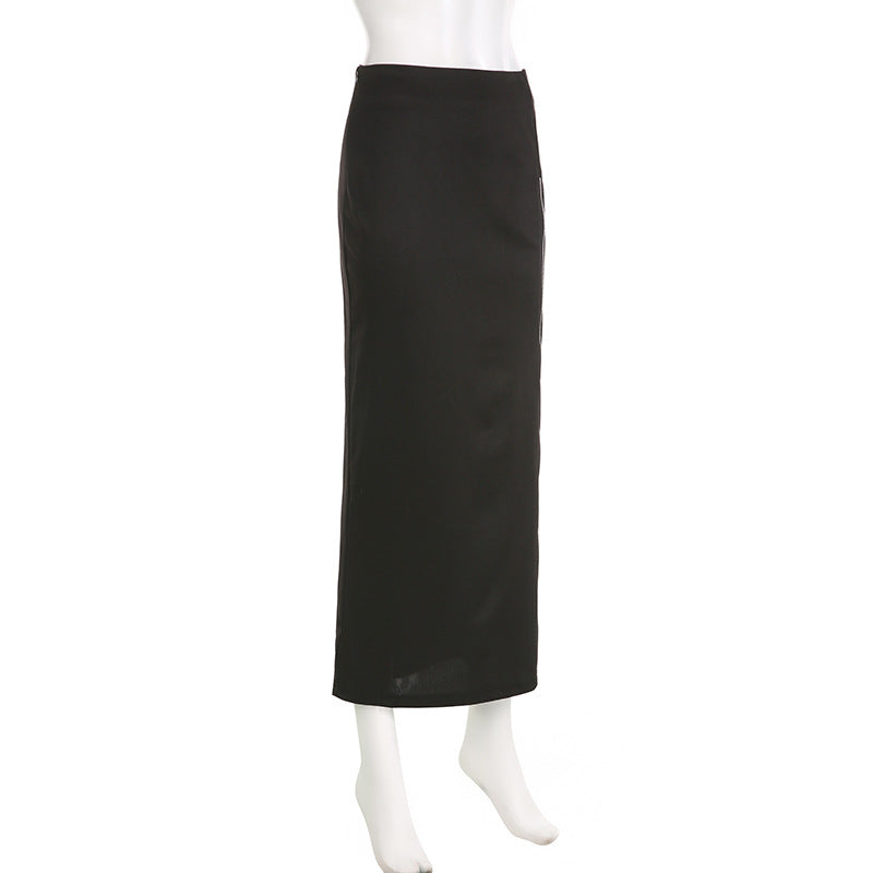 Zip Midi Skirt