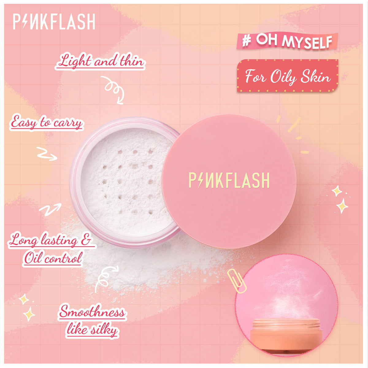 PINKFLASH - Oil Controller Loose Power - 3 Colors