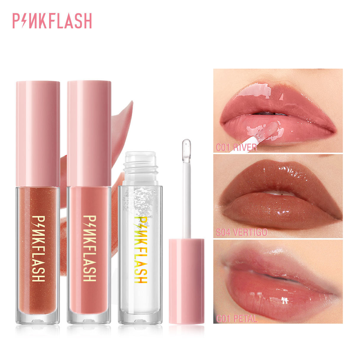 PINKFLASH - Ever Glossy Moist Lipgloss - 11 Colors