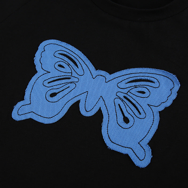 Butterfly Patch Crop Top