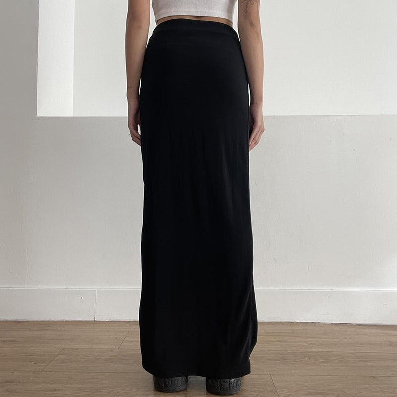 Zip Midi Skirt