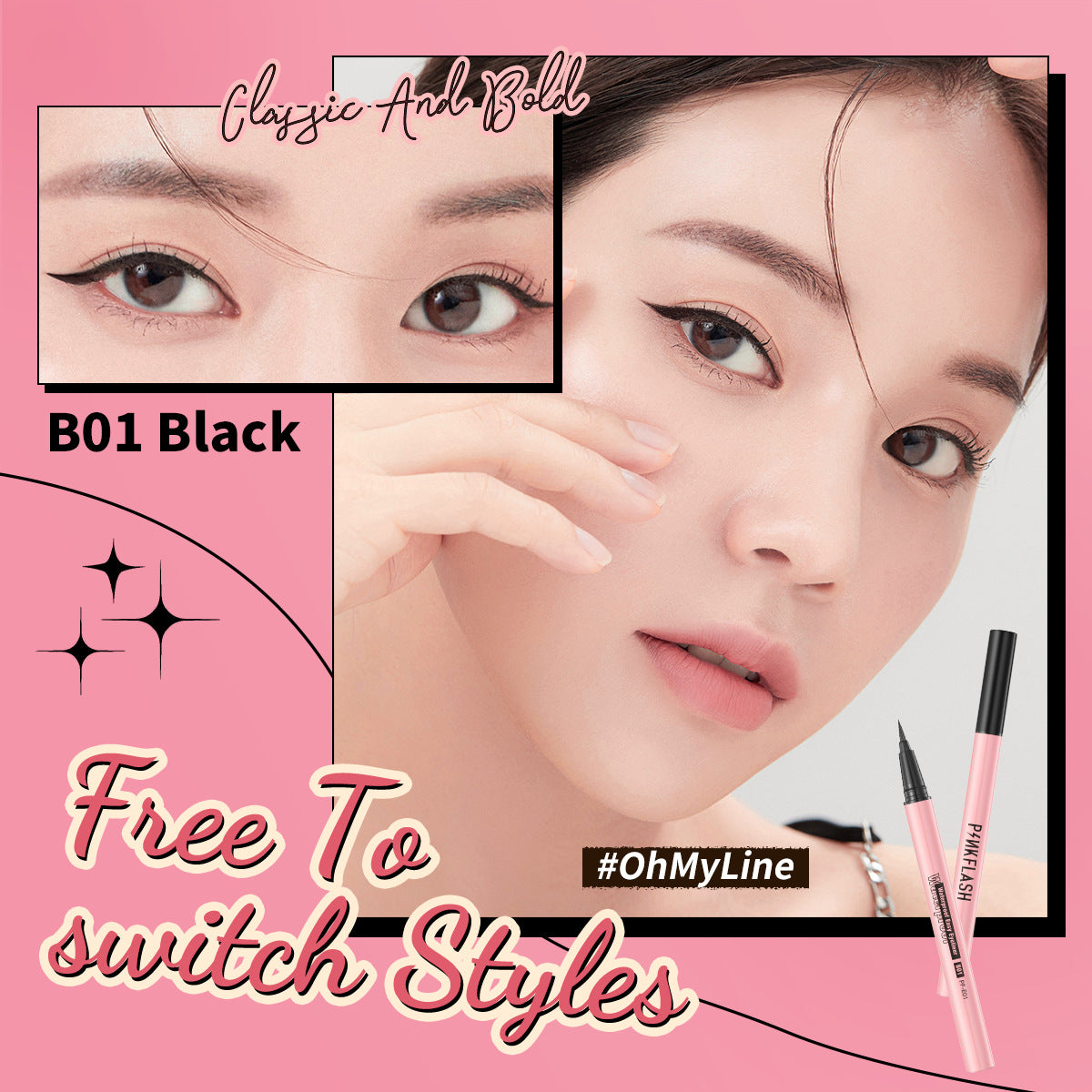 PINKFLASH - Waterproof Eyeliner - 2 Colors