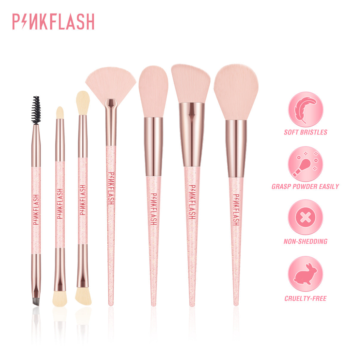 PINKFLASH - MakeUp Brush (7 Types)