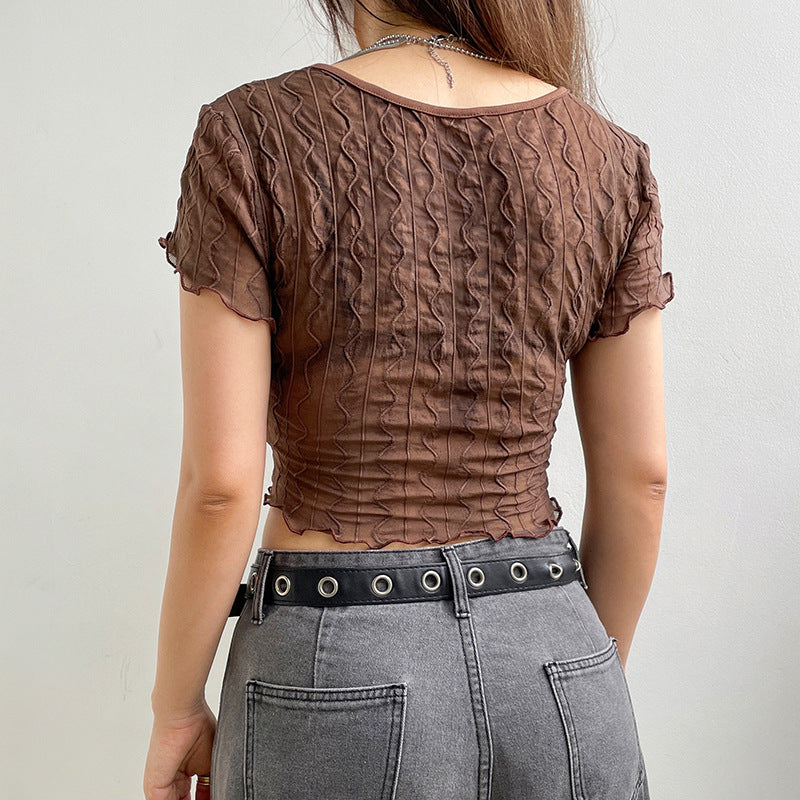 Short-Sleeve Crop Top