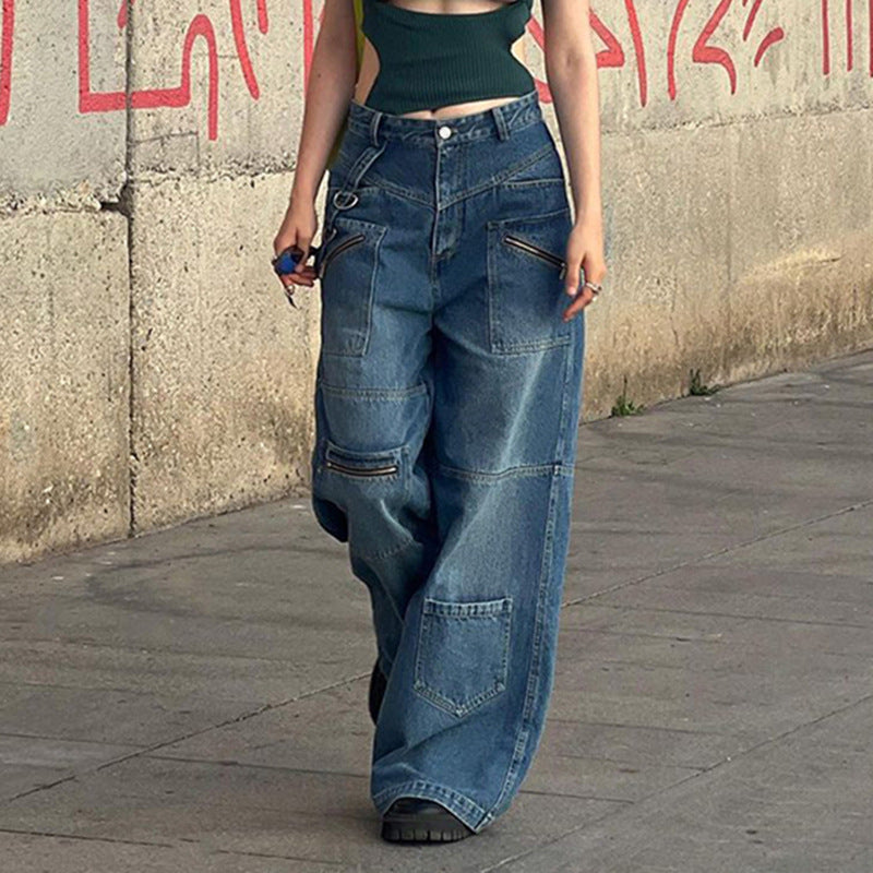 Wide Leg Boyfriend Jeans