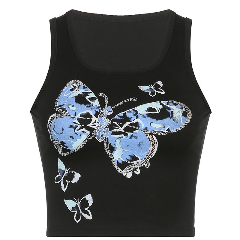 Butterfly Print Tank Top