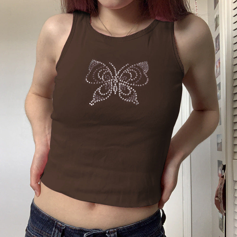 Butterfly Print Tank Top