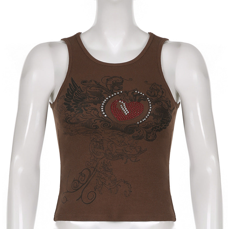 Butterfly Print Tank Top