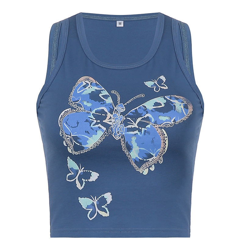 Butterfly Print Tank Top