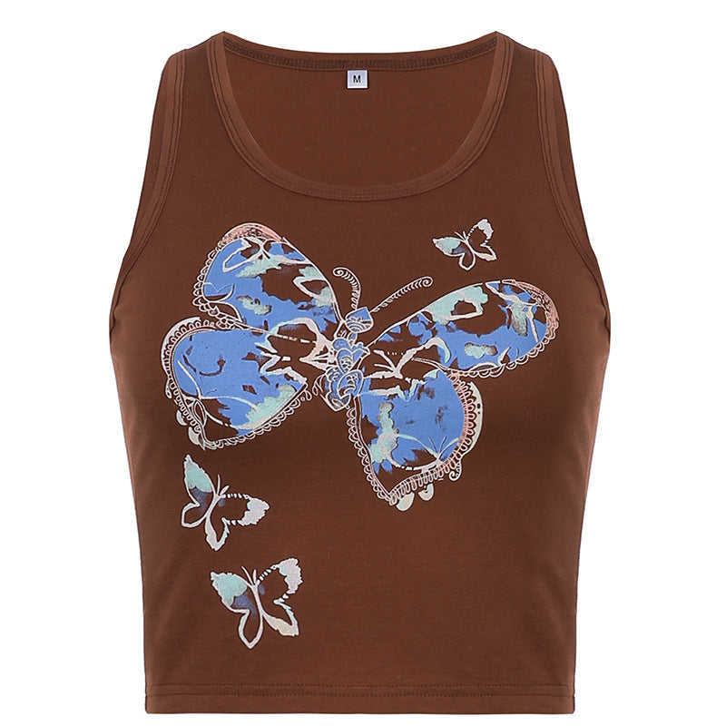 Butterfly Print Tank Top