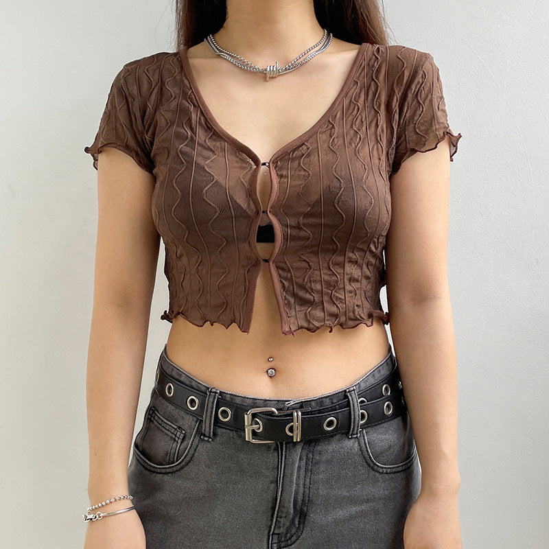 Short-Sleeve Crop Top